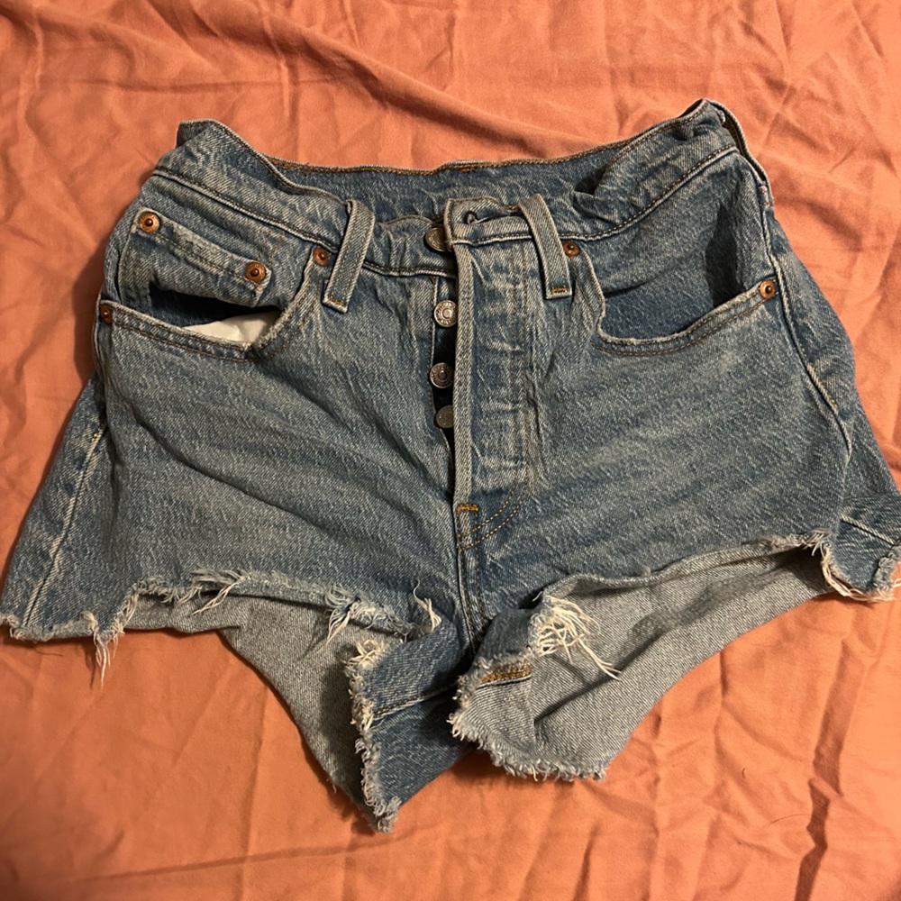 Levi’s 501 button-fly denim shorts
